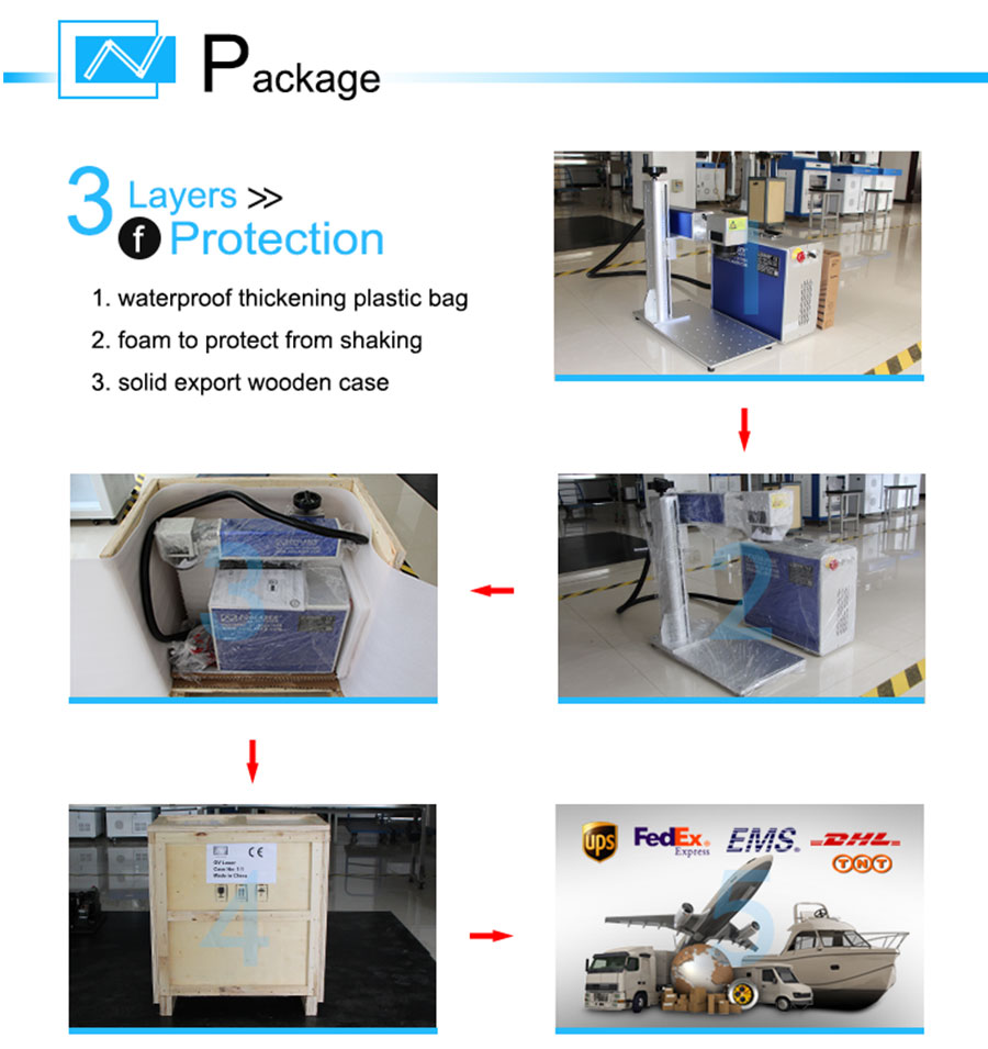 PCB board laser marking machine Logo Making on Metal Strips Small Power Laser Cutter for Jewellery Ornaments 20w 30w fiber laser