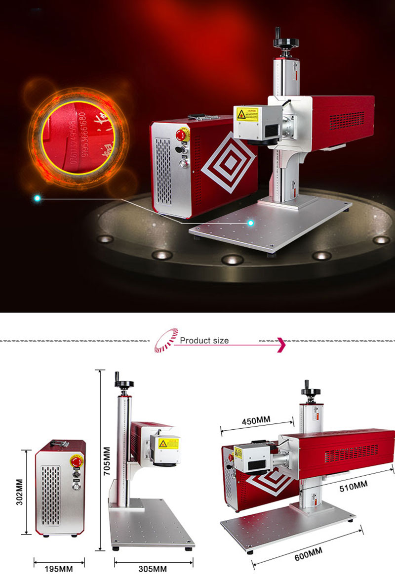 Co2 Separate Glass Laser marking Machine  Co2 laser marking system
