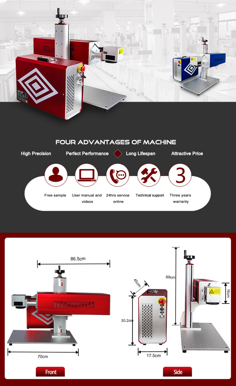 10w CO2 laser marking machine CO2 laser  engraver  for acrylic