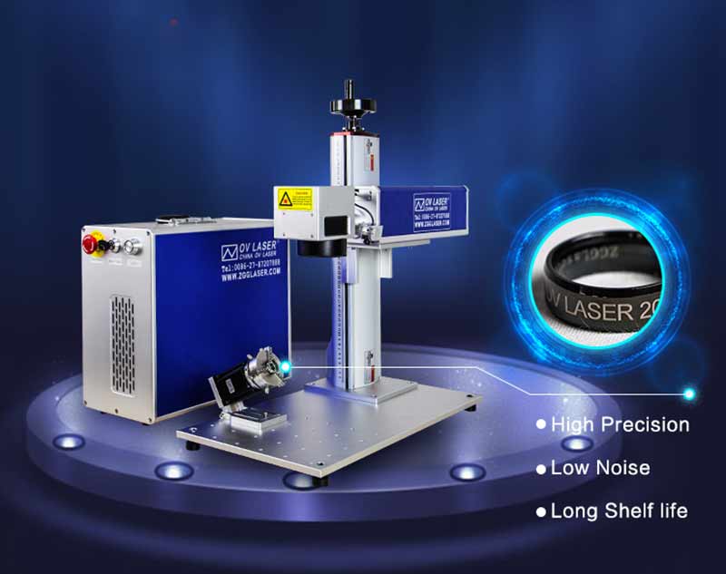 Industrial Fiber Metal Laser Marking Machine  Engraving machine For Stainless Steel Aluminum