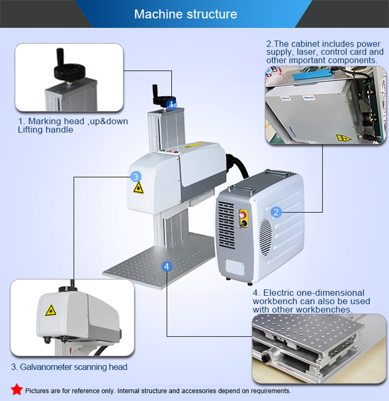 High Precision Dynamic Fiber Laser Machine 3d Laser Engraver 3d Laser Marking Machine