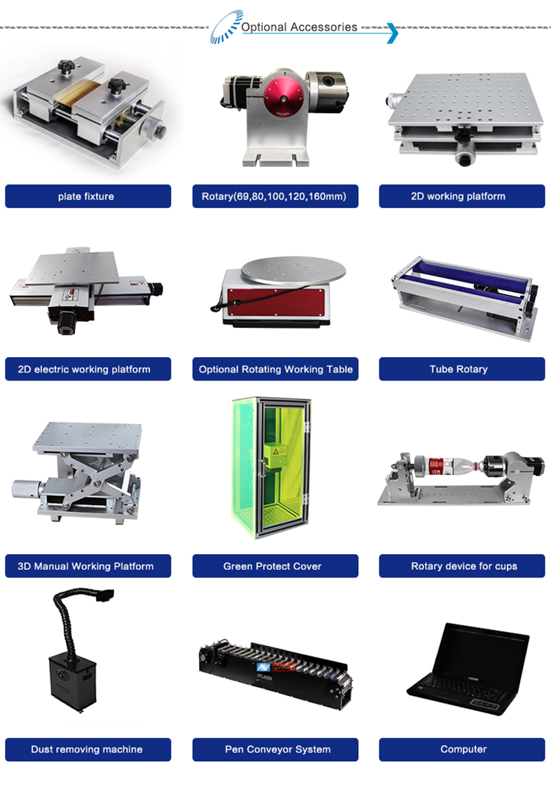 Custom & Standard configuration 3D laser marking machine , 3D