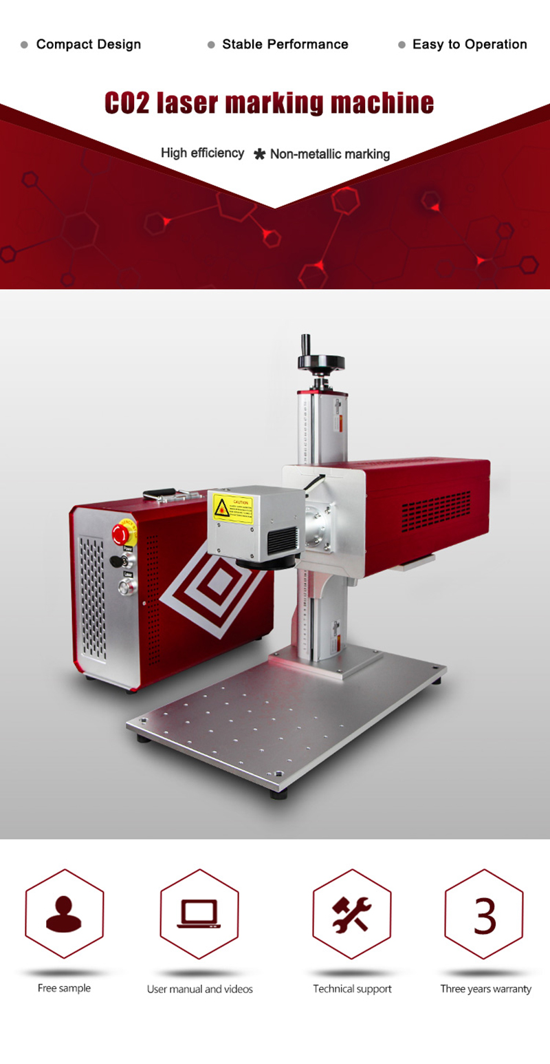 Marker Leather CO2 Laser Engraving Laser Marking Machines/Portable CO2 Laser Marking Machine