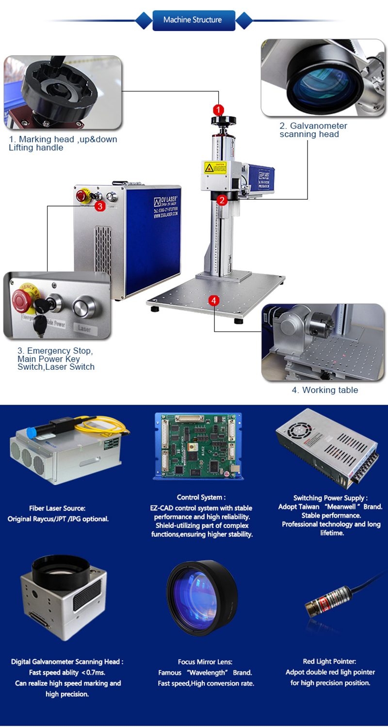 Small Fully enclosed fiber laser marking machine