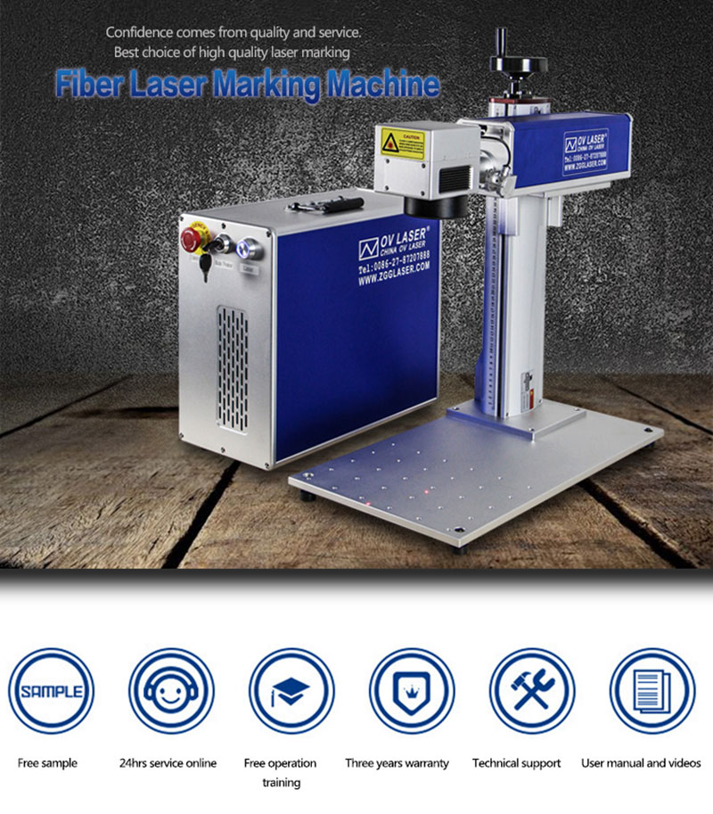 20W 30W 60W deep engraving mopa color ipg jpt metal steel 3d fiber laser marking machine