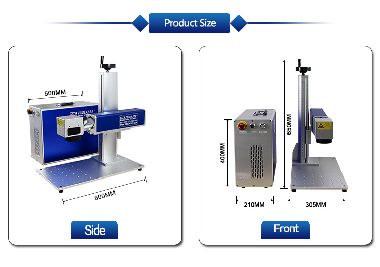 20W 30W 60W deep engraving mopa color ipg jpt metal steel 3d fiber laser marking machine