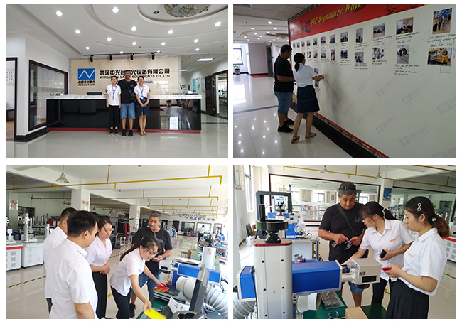 July.02,2019  Israeli customer visit OV laser to check how our laser marking machine work