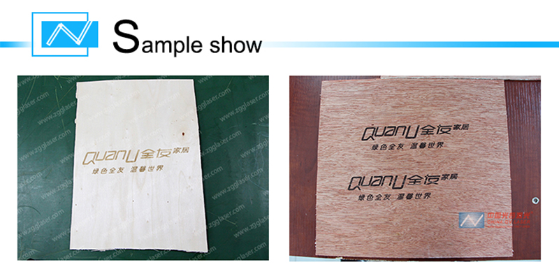 CO2 laser marking machine for glass bottle wood