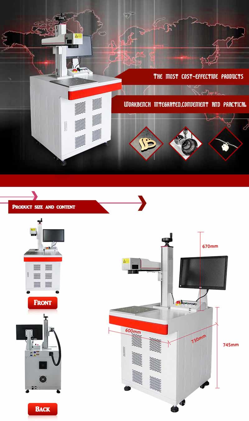 JPT / IPG / Raycus Fiber Metal Laser Marking Machine with Rotary Fixture 50mm 69mm 80mm 100mm 120mm 160mm 200mm 300mm