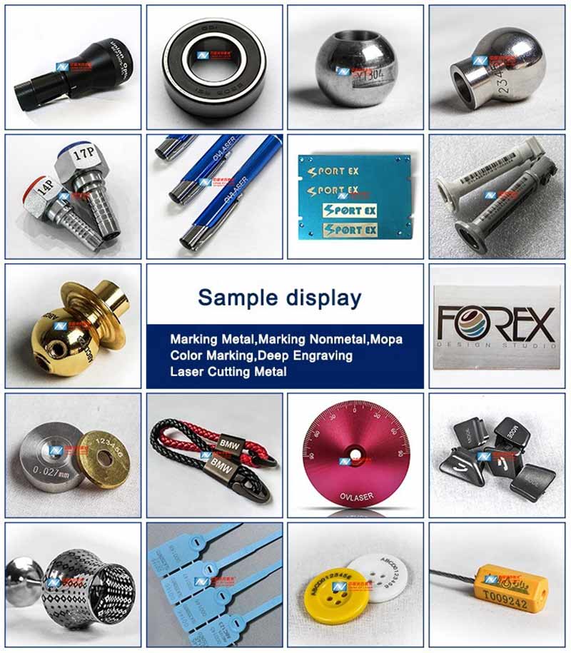 fiber laser marking machine with a 200MM rotary system