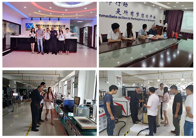 July.19,2019 Morocco  customer visit OV laser to check how our laser marking machine work