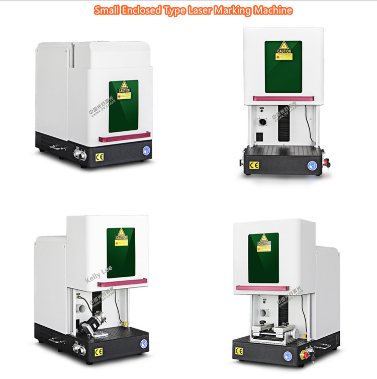 Small enclosed 30W 50W 60W 80W 100W gold and silver jewelry nameplate laser engraving machine