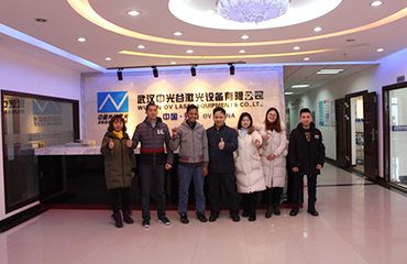 Jan. 9, 2018 Indonesian customers visit OVLaser factory to negotiate business and order equipment!