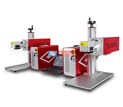 Double control 30W Co2 Laser Marking Glass Machine 