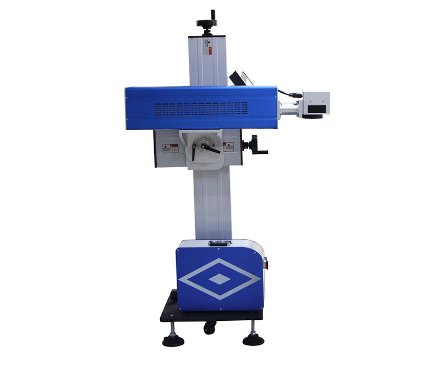 High Speed Flying Adjustable CO2 Laser Marking Coding Equipment for Bottle Wood Metal Electronics 