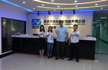 June.17,2019 Our German agent visited our factory to inspect Laser marking machine