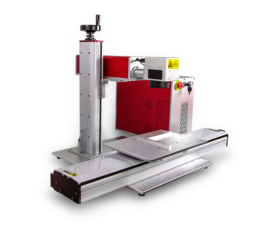 50W CNC Fiber  Laser Marking  Machine for Brass SS Aluminum Gold Silver Metal 