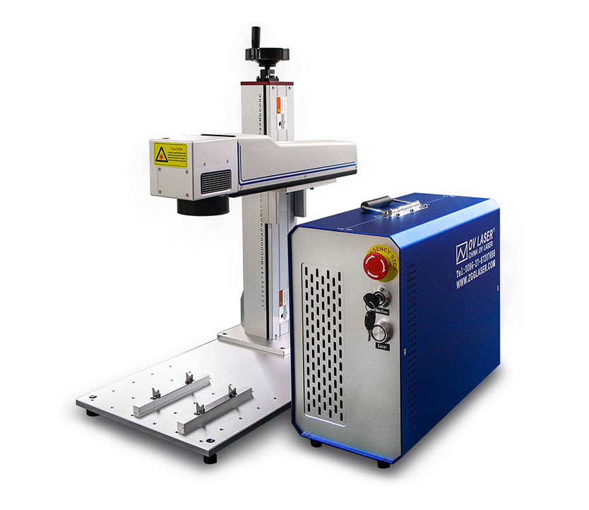 30W  JPT Mopa fiber color laser marking machine laser marking for metal aluminum copper 