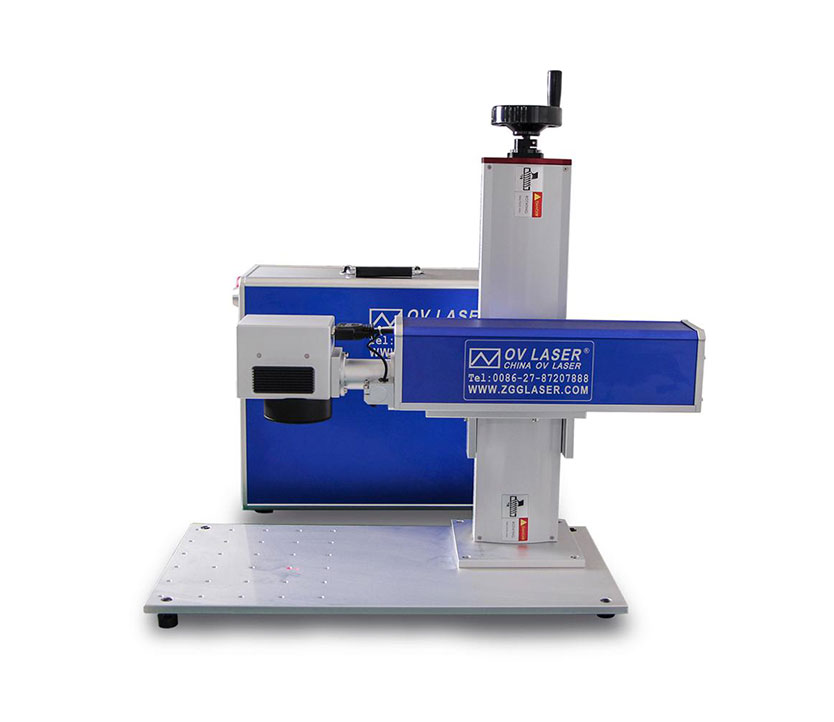 20w Mopa Fiber Laser Marking Machine Color Marking on Stainless Steel 