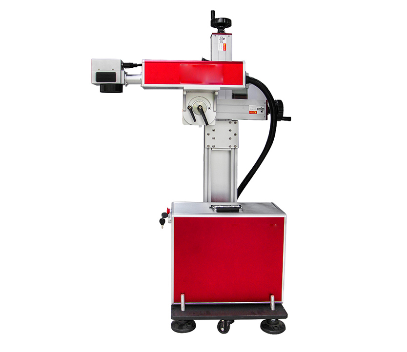 20W Production Line Flying Online Fiber Laser ABS PVC PU Marking Machine