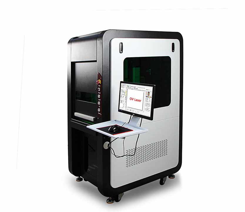 Raycus planar fixture 20w 30w 50w closed   laser marking machine  laser engraving machine    