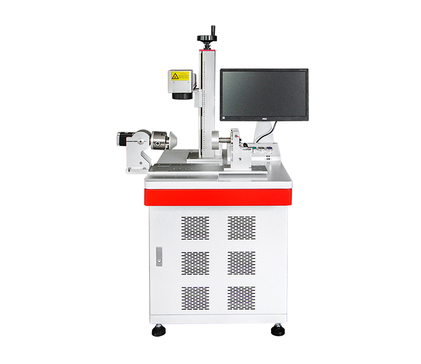  20w 30w 50w  fiber laser Marking  Machine with cup rotary for stainless steel cup marking