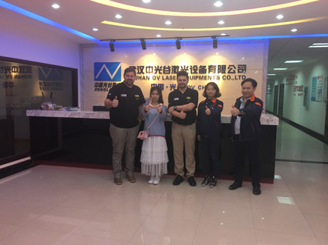Oct.23,2018 Argentine customers visit OVLaser to inspect laser marking machines and establish long-term cooperation!
