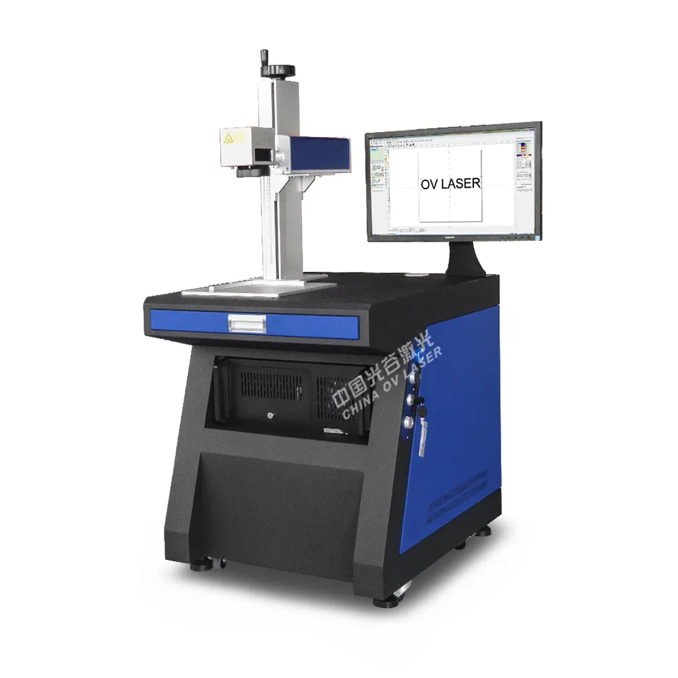 Table type mopa color marking JPT 100W fiber laser marking machine jewelry gold silver metal laser engraver